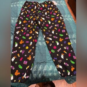 Disney Halloween Themed Black Pajama Pants